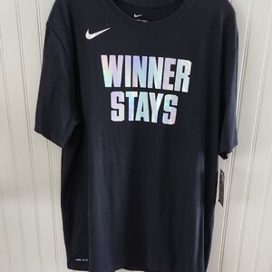 Nike Black T-Shirt with Iridescent Graphic